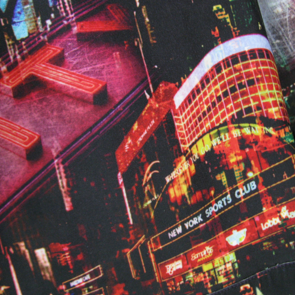 NY City Graphics Jeans Jacket M IMpulse California - Picture 7 of 8